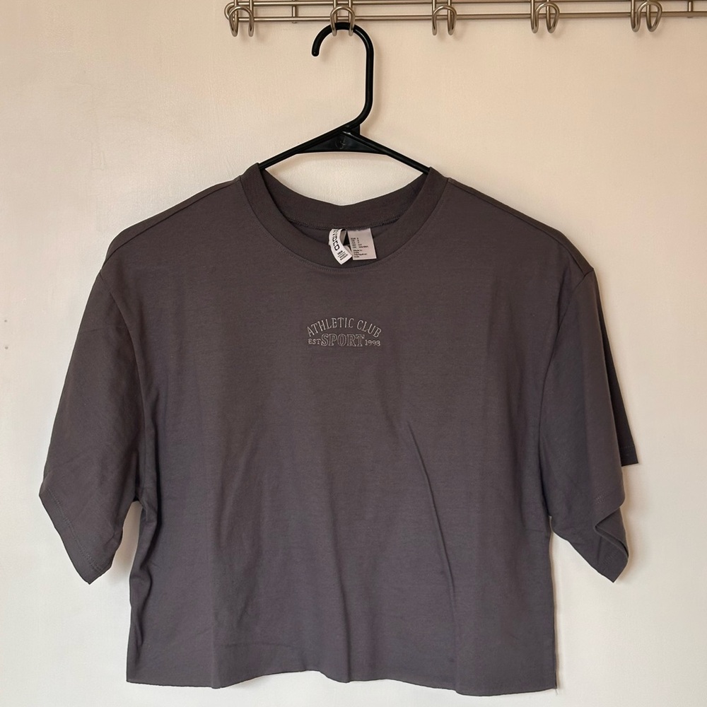 H&M Gray Crop Top